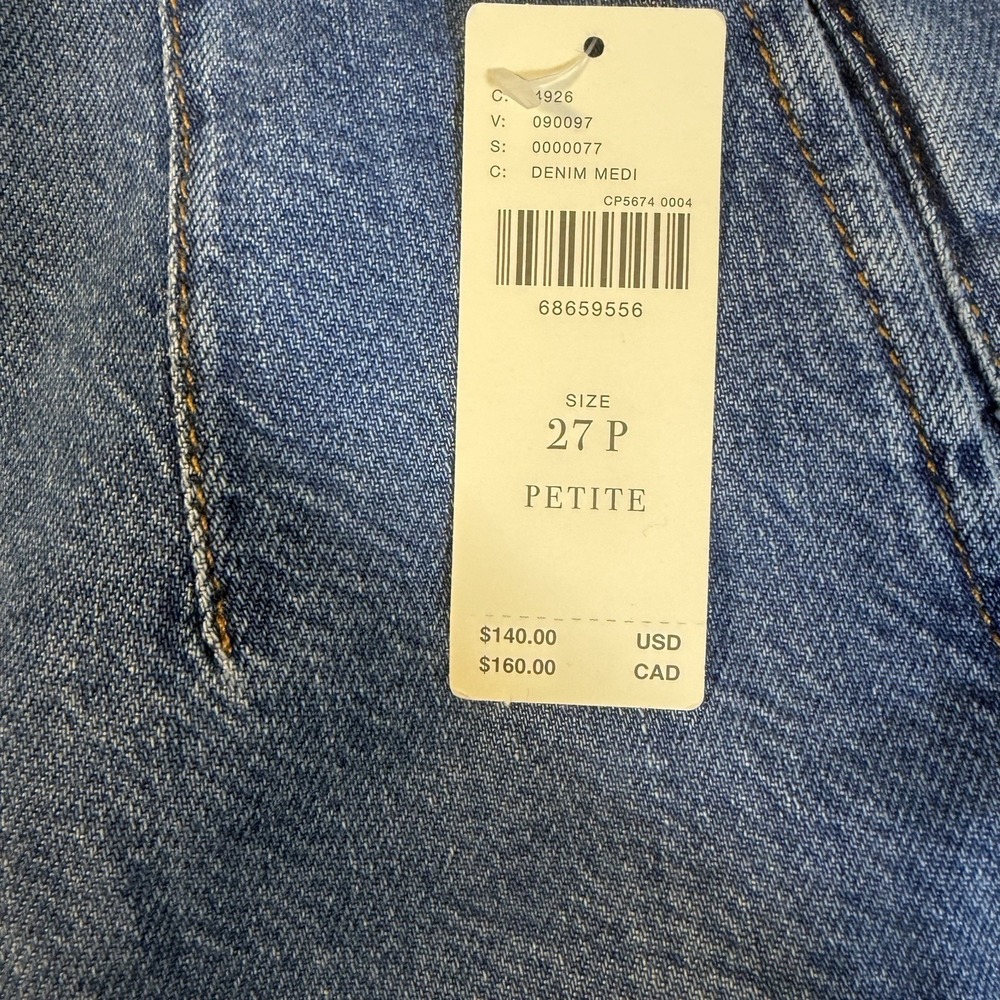 NWT Pilcro Anthropologie Jeans Women SZ 27 P Petite Wide Leg Crop Lightweight - Picture 10 of 12
